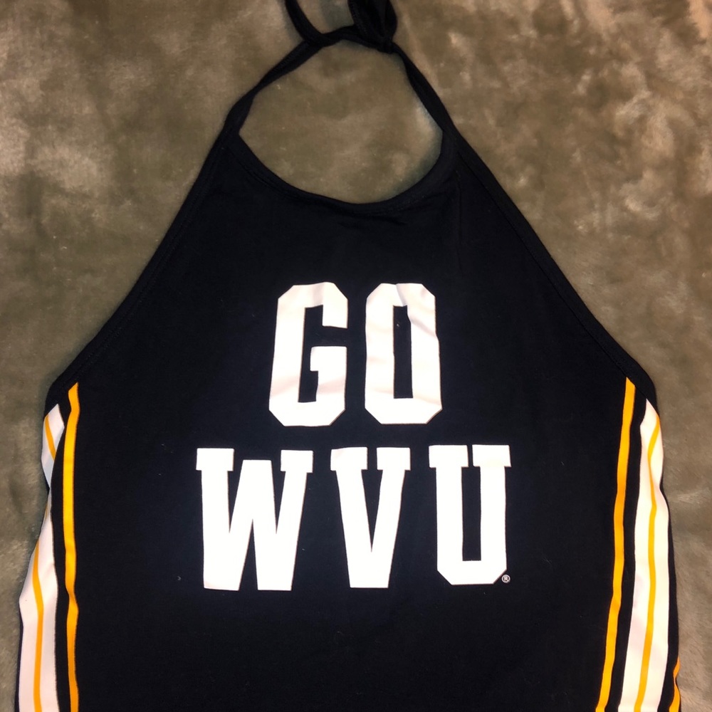 wvu never worn halter top